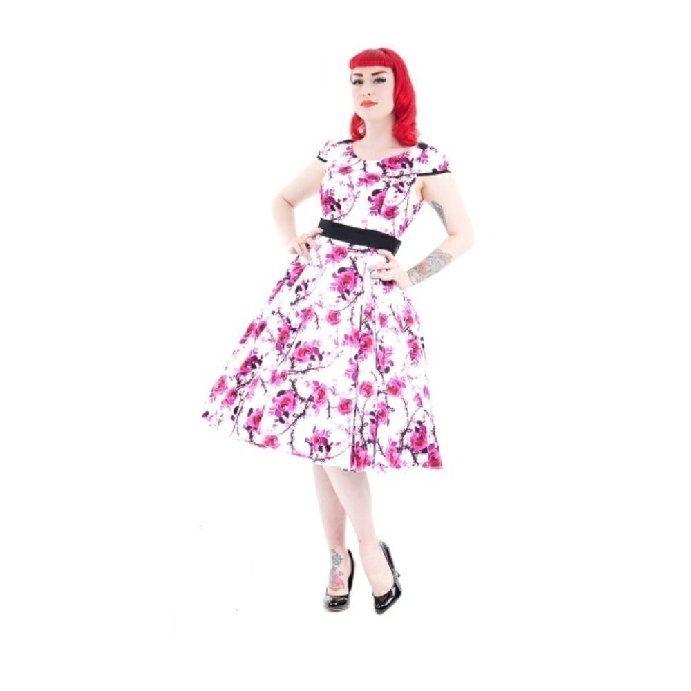 H&R London Romelia Pink Floral Summer Dress